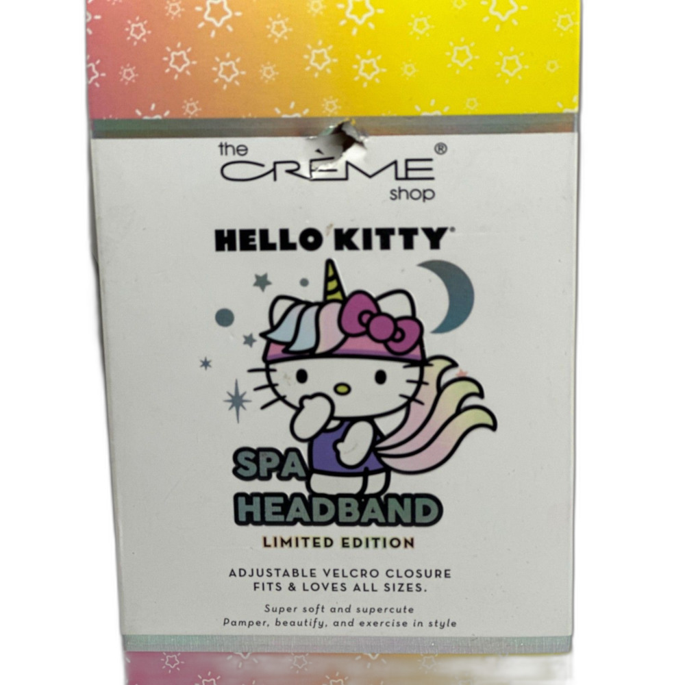The Creme Shop Hello Kitty Shooting Star Sheet Mask and Spa Headband Ltd Edition
